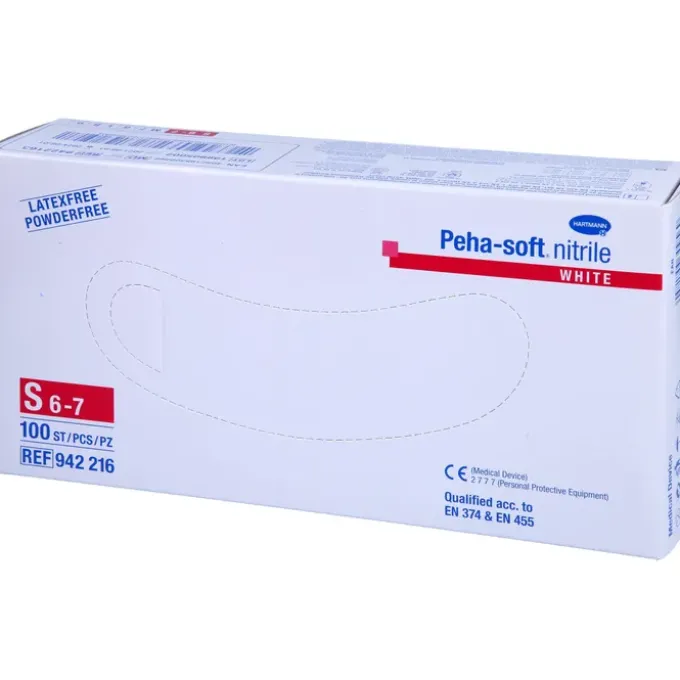 PEHA-SOFT nitrile white Unt.Hands.unsteril pf S 100 St