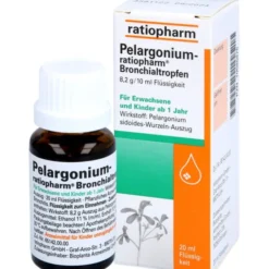 PELARGONIUM-RATIOPHARM Bronchialtropfen 20 ml