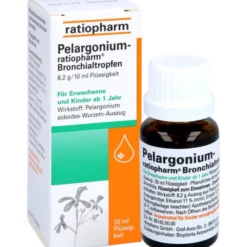 PELARGONIUM-RATIOPHARM Bronchialtropfen 20 ml