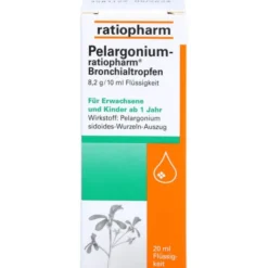 PELARGONIUM-RATIOPHARM Bronchialtropfen 20 ml
