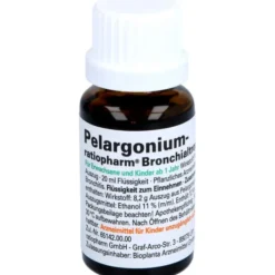PELARGONIUM-RATIOPHARM Bronchialtropfen 20 ml