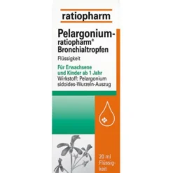 PELARGONIUM-RATIOPHARM Bronchialtropfen 20 ml