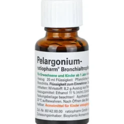 PELARGONIUM-RATIOPHARM Bronchialtropfen 20 ml