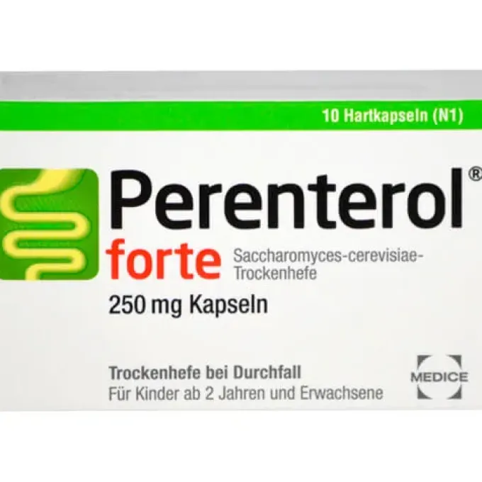 PERENTEROL forte 250 mg Kapseln 10 St