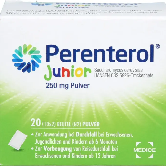 PERENTEROL Junior 250 mg Pulver Btl. 20 St