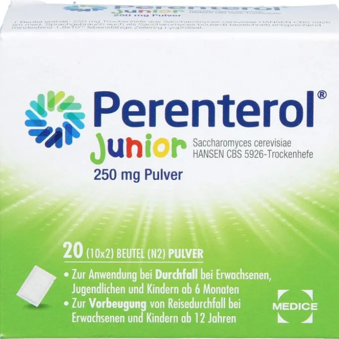 PERENTEROL Junior 250 mg Pulver Btl. 20 St