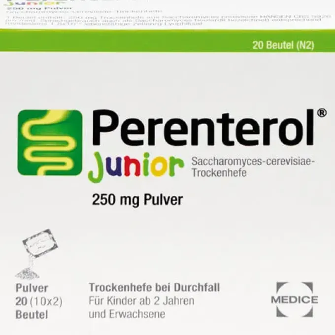 PERENTEROL Junior 250 mg Pulver Btl. 20 St