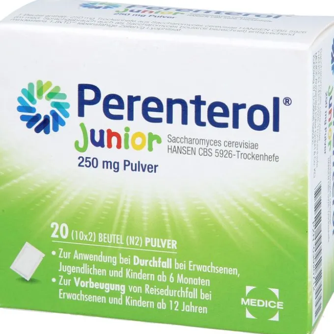 PERENTEROL Junior 250 mg Pulver Btl. 20 St
