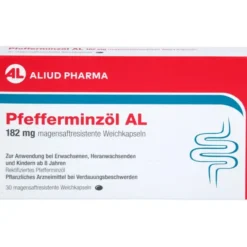 PFEFFERMINZÖL AL 182 mg magensaftres.Weichkapseln 30 St