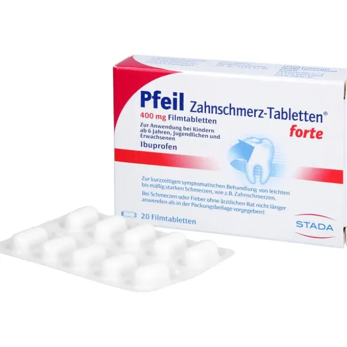 PFEIL Zahnschmerz-Tabletten forte Filmtabletten 20 St