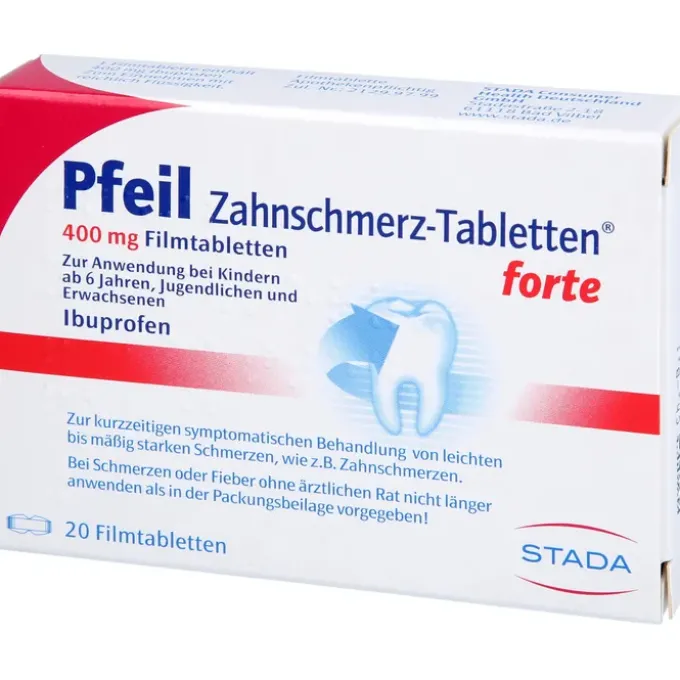 PFEIL Zahnschmerz-Tabletten forte Filmtabletten 20 St