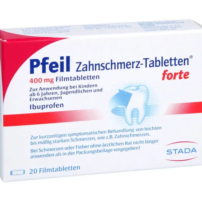 PFEIL Zahnschmerz-Tabletten forte Filmtabletten 20 St