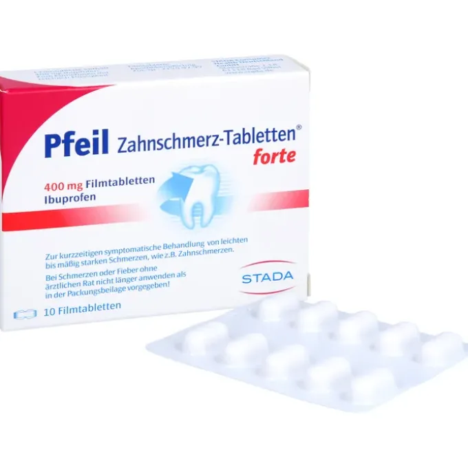 PFEIL Zahnschmerz-Tabletten forte Filmtabletten 10 St