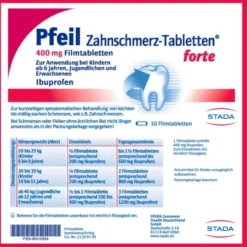 PFEIL Zahnschmerz-Tabletten forte Filmtabletten 10 St