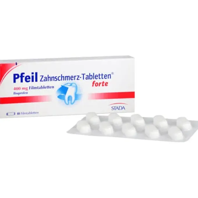 PFEIL Zahnschmerz-Tabletten forte Filmtabletten 10 St