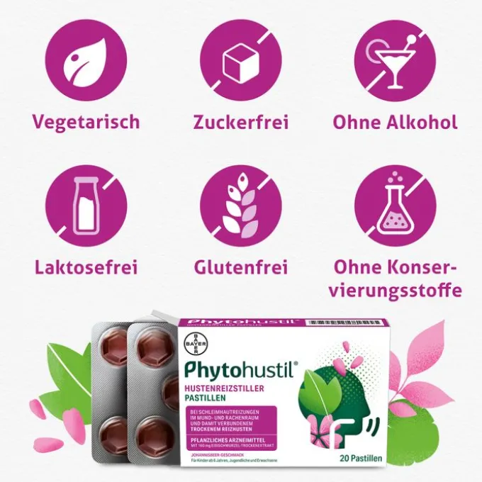 PHYTOHUSTIL Hustenreizstiller Pastillen 20 St