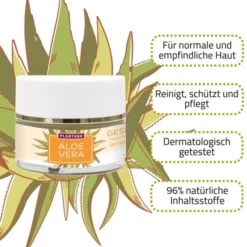 PLANTANA Aloe Vera Gesichtscreme Hyaluron & Vit.-E 50 ml