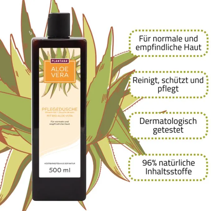 PLANTANA Aloe Vera Pflege Duschbad m.Bio-AloeVera 500 ml