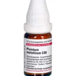 PLUMBUM METALLICUM C 30 Globuli 10 g