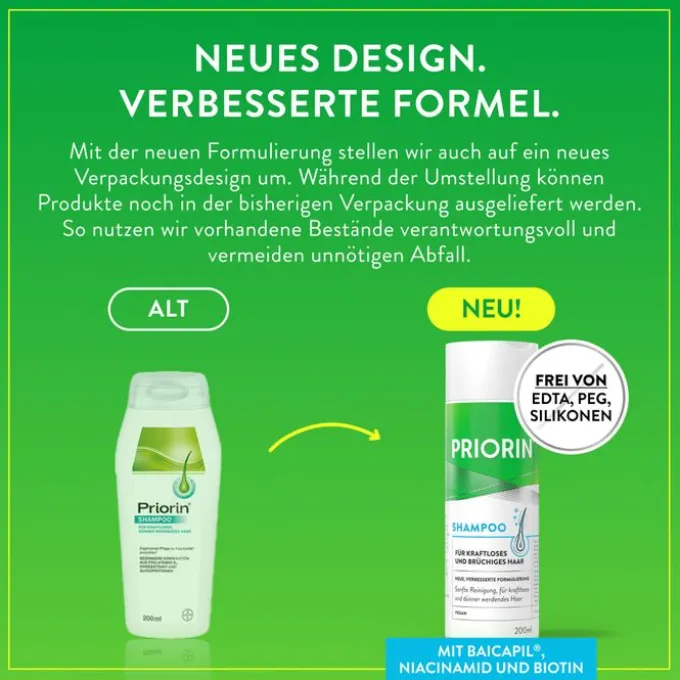 PRIORIN Shampoo f.kraftlos.dünner werdendes Haar 200 ml