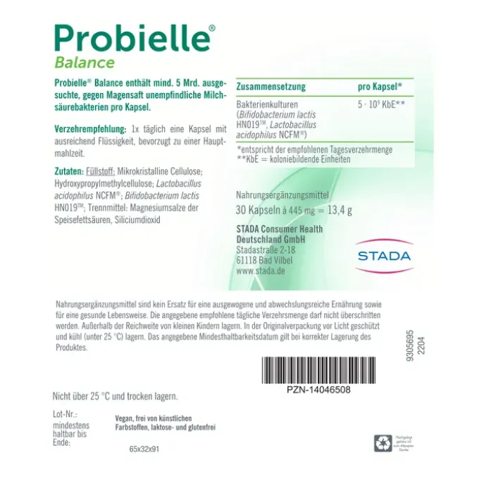 PROBIELLE Balance Kapseln 30 Stück