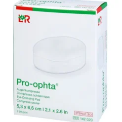 PRO-OPHTA Augenkompressen 5,3x6,6 cm steril 5 St