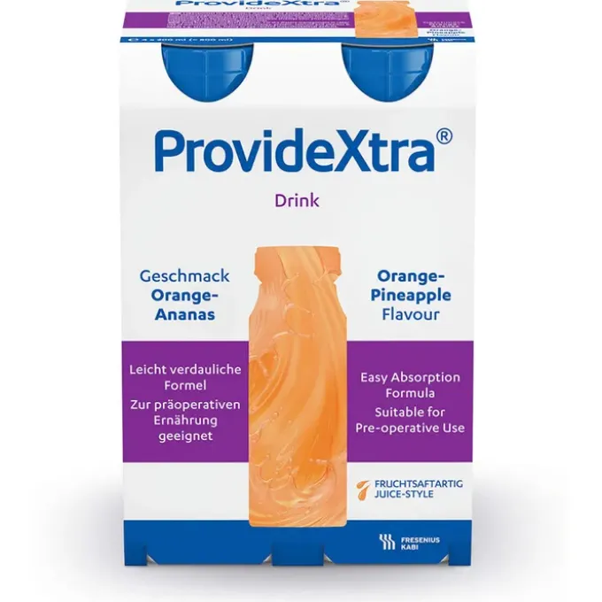 PROVIDE Xtra Drink Orange Ananas Trinkflasche 4X200 ml