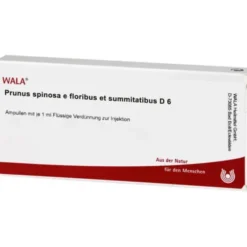 PRUNUS SPINOSA E floribus et summitatibus D 6 Amp. 10X1 ml