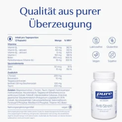 PURE ENCAPSULATIONS Anti-Stress Pure 365 Kapseln 60 Stück