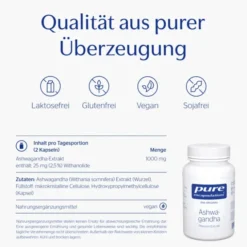PURE ENCAPSULATIONS Ashwagandha Kapseln 60 Stück