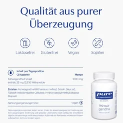PURE ENCAPSULATIONS Ashwagandha Kapseln 60 Stück