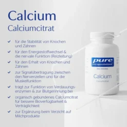 PURE ENCAPSULATIONS Calcium Calciumcitrat Kapseln 180 Stück