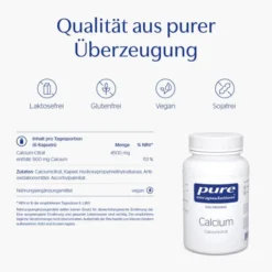 PURE ENCAPSULATIONS Calcium Calciumcitrat Kapseln 180 Stück