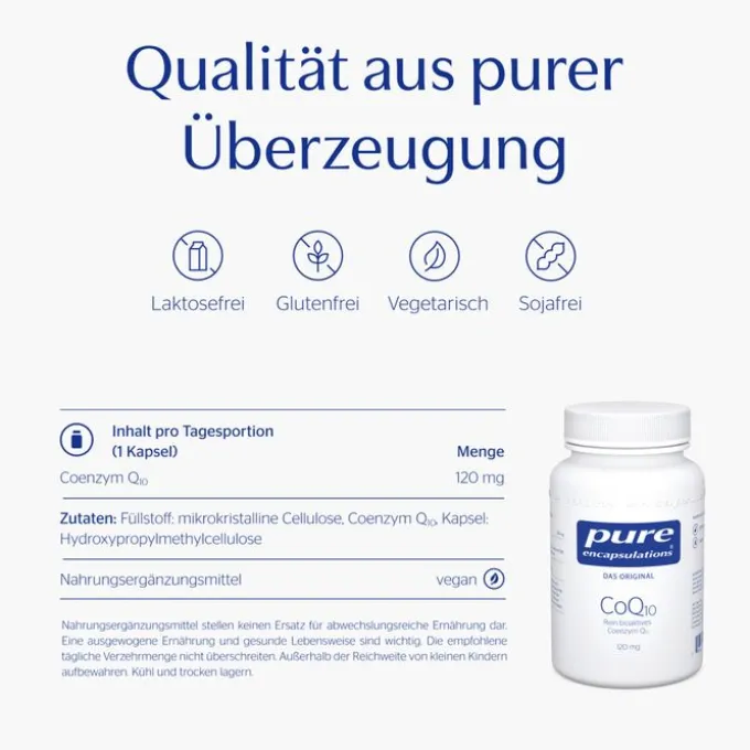 PURE ENCAPSULATIONS CoQ10 120 mg Kapseln 120 Stück