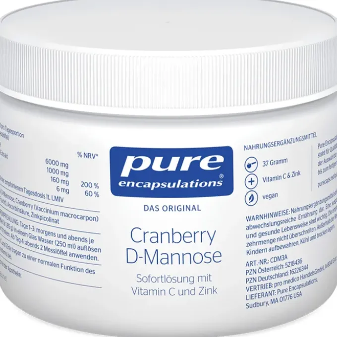 PURE ENCAPSULATIONS Cranberry D-Mannose Pulver 37 g