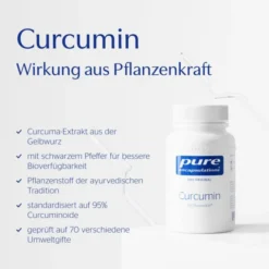 PURE ENCAPSULATIONS Curcumin mit Bioperine Kapseln 120 Stück
