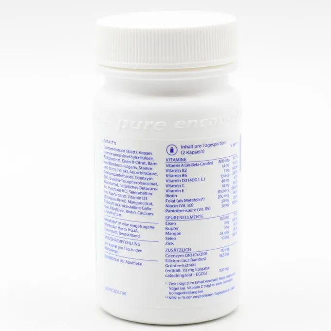 PURE ENCAPSULATIONS Haut-Haare-Nägel Pure 365 Kps. 60 Stück