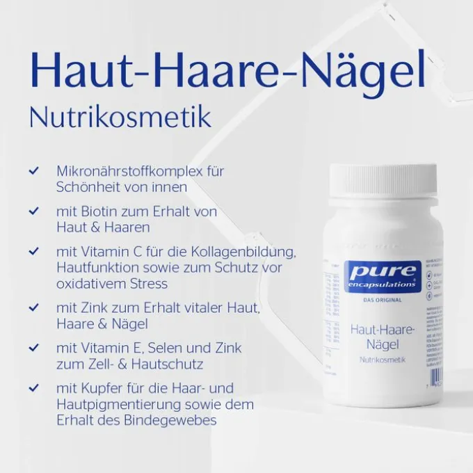 PURE ENCAPSULATIONS Haut-Haare-Nägel Pure 365 Kps. 60 Stück