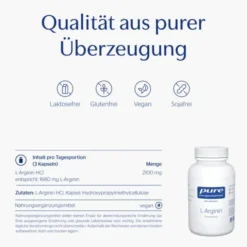 PURE ENCAPSULATIONS L-Arginin Kapseln 90 Stück