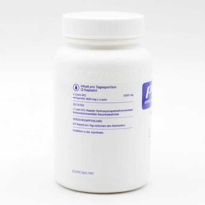 PURE ENCAPSULATIONS L-Lysin Kapseln 90 Stück