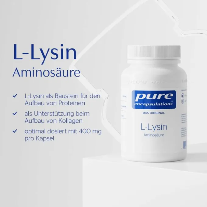PURE ENCAPSULATIONS L-Lysin Kapseln 90 Stück