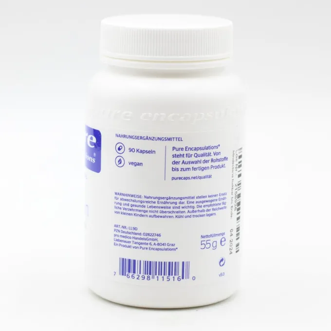 PURE ENCAPSULATIONS L-Lysin Kapseln 90 Stück