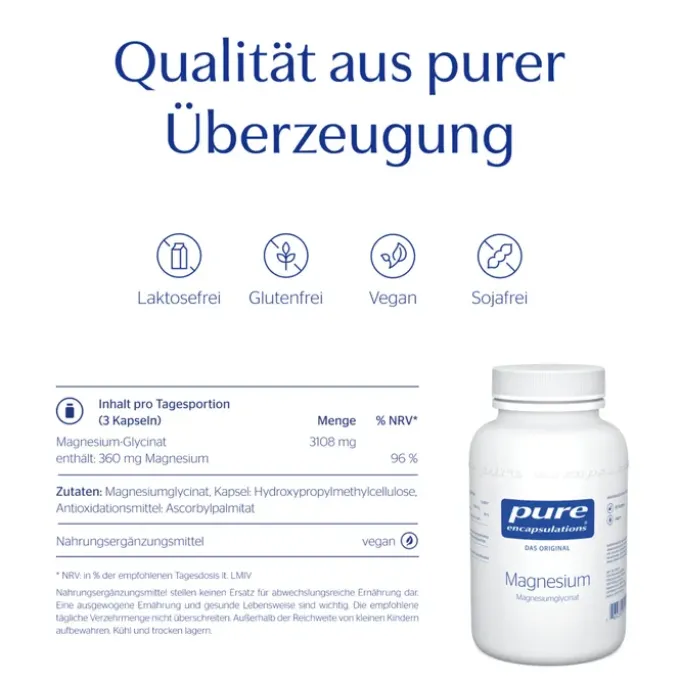 PURE ENCAPSULATIONS Magnesium Magn.Glycinat Kaps. 90 Stück