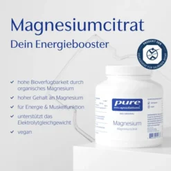 PURE ENCAPSULATIONS Magnesium Magn.Citrat Kapseln 180 Stück