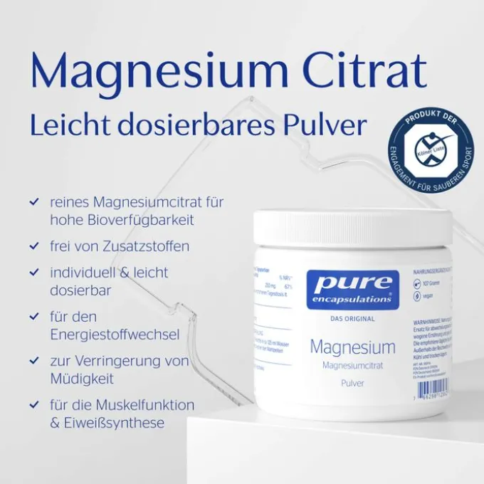 PURE ENCAPSULATIONS Magnesium Magn.Citrat Pulver 107 g