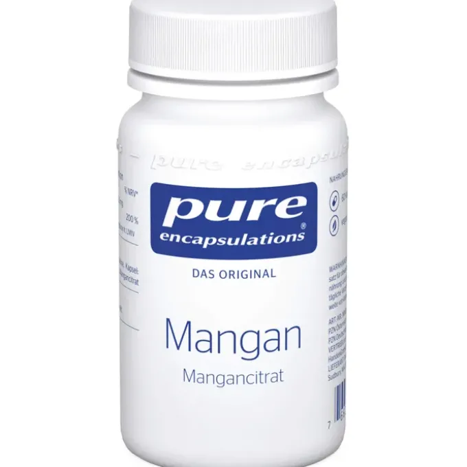 PURE ENCAPSULATIONS Mangan Mangancitrat Kapseln 60 Stück