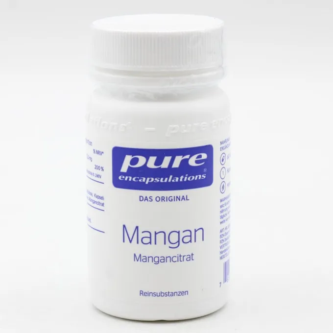 PURE ENCAPSULATIONS Mangan Mangancitrat Kapseln 60 Stück