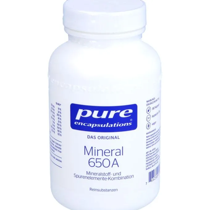 PURE ENCAPSULATIONS Mineral 650A Kapseln 180 Stück