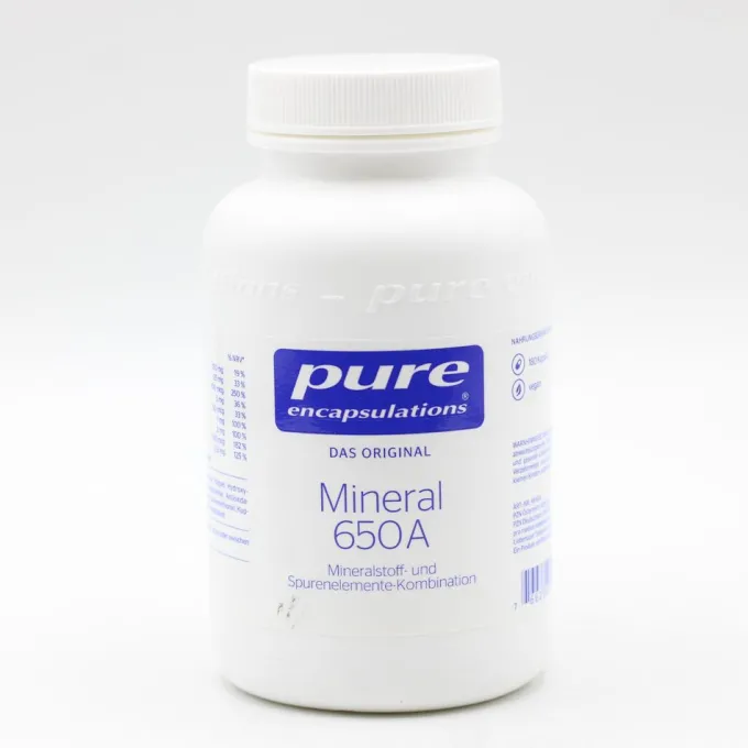 PURE ENCAPSULATIONS Mineral 650A Kapseln 180 Stück
