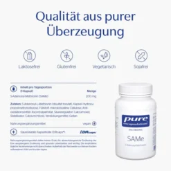 PURE ENCAPSULATIONS SAMe S-Adenosyl-Methionin Kps. 60 Stück